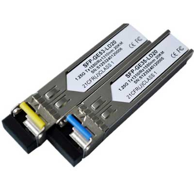 SFP MODULE 1.25G RX1550, LC 20KM