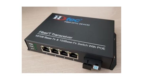 Converter Switch POE 5Port 10,100Mbps