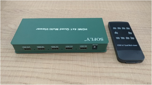 HDMI SOFLY KVM HDM 4x1 Quad Multi-viewer