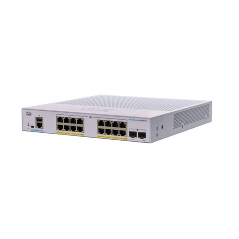 Switch Cisco CBS220-16T-2G-EU | 16 Port Gigabit, 2 Port SFP Uplink 1 Thiết Bị Mạng CBS220-16T-2G-EU Switch Cisco Business 16 Ports 1GE, 2 Ports SFP 1G Uplink