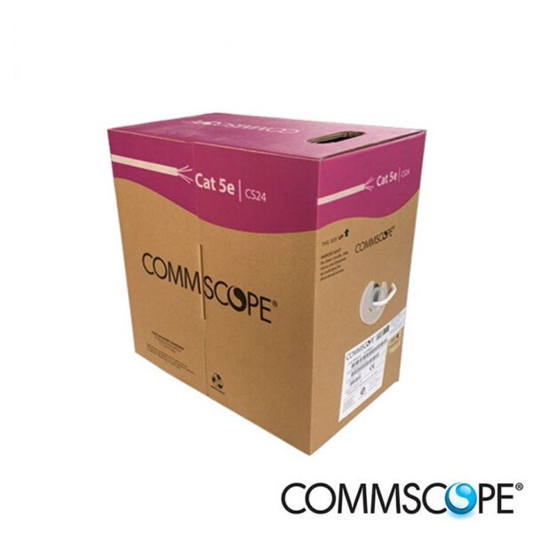 6-219590-2 Cáp CAT5E 4UTP, 24AWG, CM, 305m thùng, màu trắng
