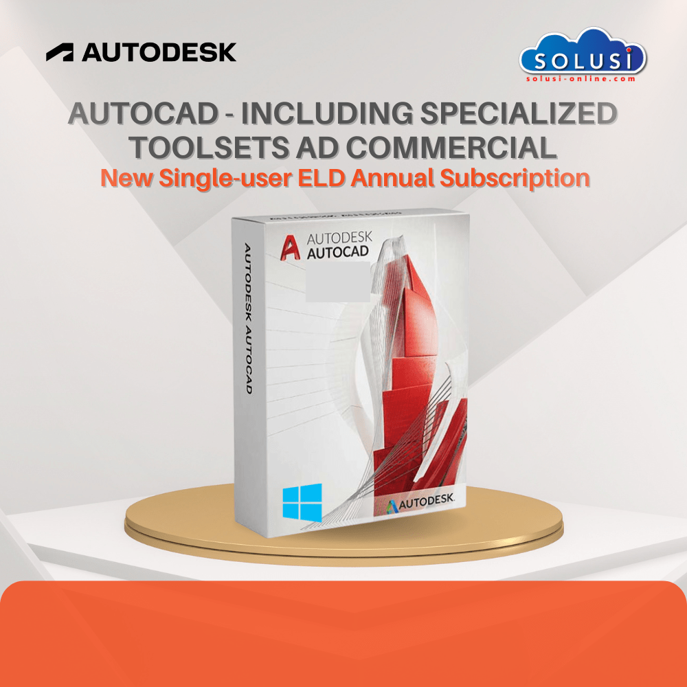 AutoCAD - including specialized toolsets AD Commercial New Single-user ELD Annual Subscription 1 AutoCAD - including specialized toolsets AD Commercial New Single-user ELD Annual Subscription