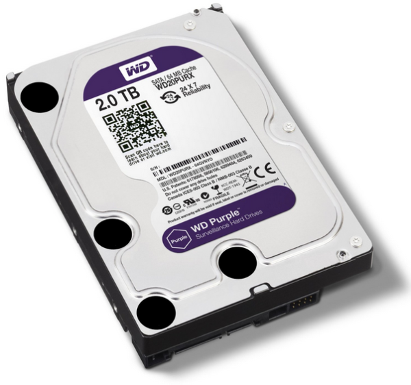 Phân phối ổ cứng giám sát WD Purple 2TB WD23PURZ chính hãng. Dòng ổ cứng chuyên dụng cho camera, hoạt động liên tục $24/7$, công nghệ AllFrame giảm mất khung hình. Giá tốt tại Lộc Nam!